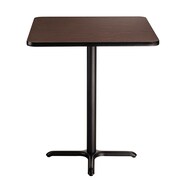 NATIONAL PUBLIC SEATING NPS Café Table, 36" Square, "X" Base, 30" Height CT33636XDMY